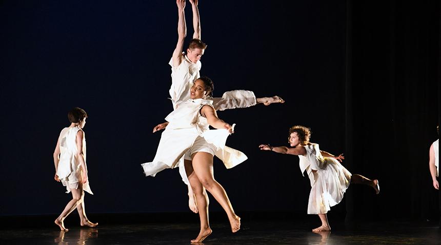 a dancer in Miller Theater